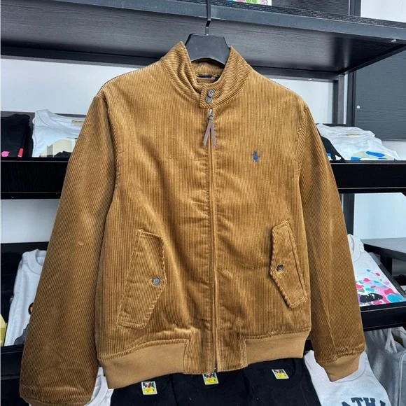 Ralph Lauren Men's Brown Corduroy Bomber Jacket